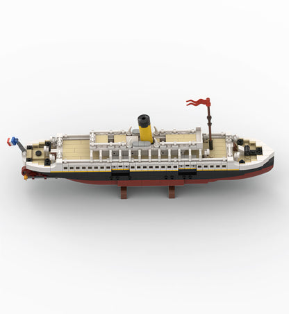 MOC-146032 Titanic Starship Nomad ship building block toy model ornaments