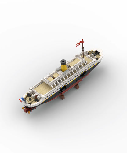 MOC-146032 Titanic Starship Nomad ship building block toy model ornaments