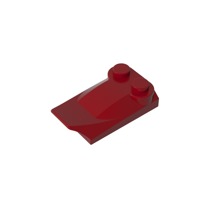 GDS-M018 - Wedge Curved 2 x 3 x 2/3 Two Studs, Wing End