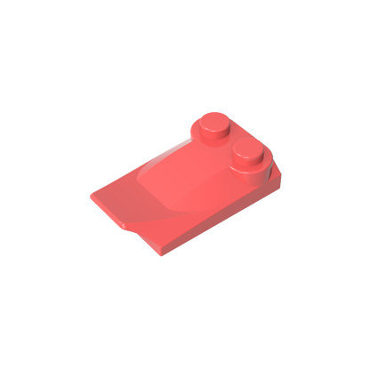 GDS-M018 - Wedge Curved 2 x 3 x 2/3 Two Studs, Wing End