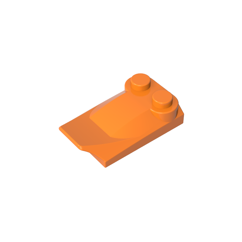 GDS-M018 - Wedge Curved 2 x 3 x 2/3 Two Studs, Wing End