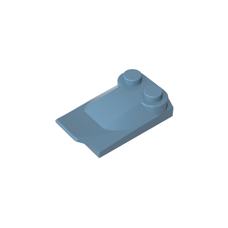 GDS-M018 - Wedge Curved 2 x 3 x 2/3 Two Studs, Wing End