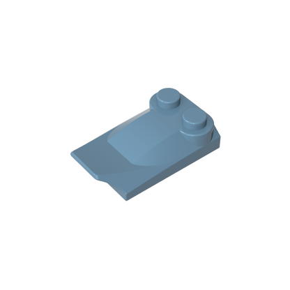 GDS-M018 - Wedge Curved 2 x 3 x 2/3 Two Studs, Wing End