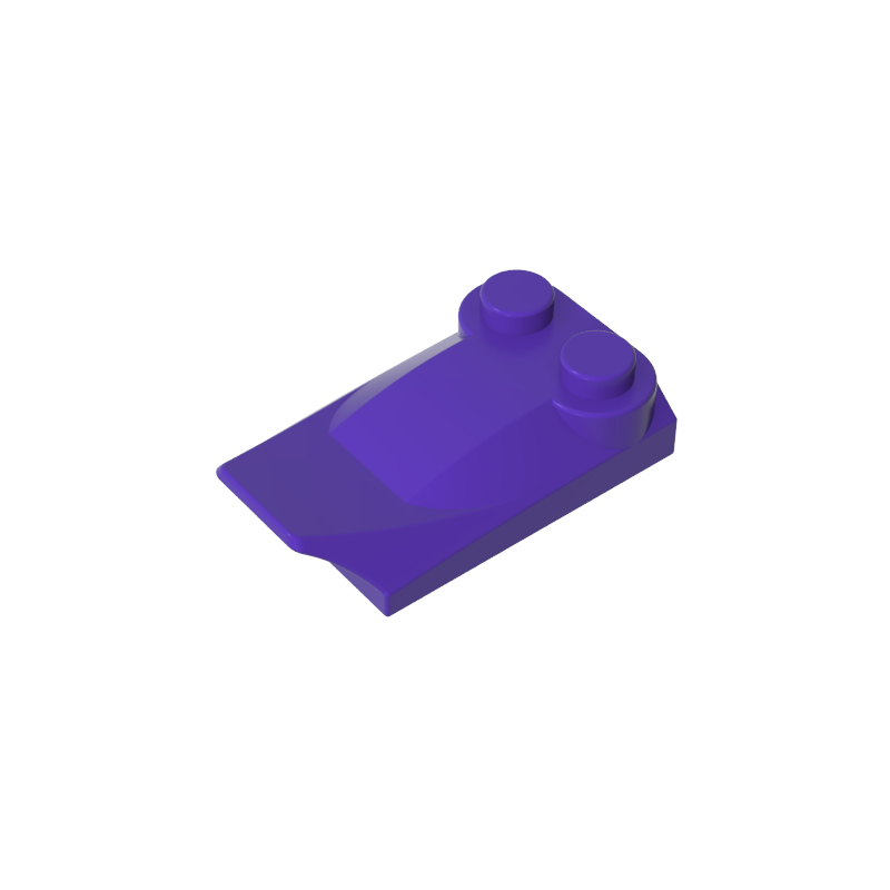 GDS-M018 - Wedge Curved 2 x 3 x 2/3 Two Studs, Wing End