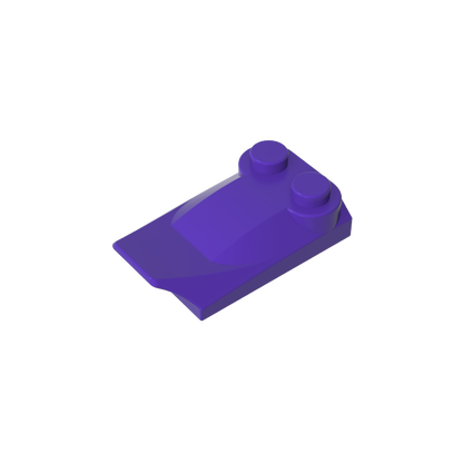 GDS-M018 - Wedge Curved 2 x 3 x 2/3 Two Studs, Wing End