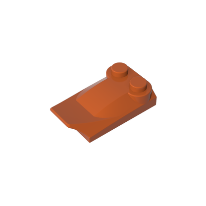GDS-M018 - Wedge Curved 2 x 3 x 2/3 Two Studs, Wing End