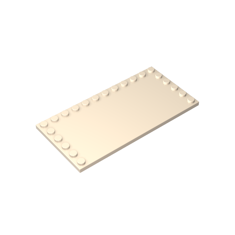 GDS-M049 - Plate Special 6 x 12 with Studs on 3 Edges