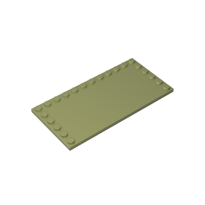 GDS-M049 - Plate Special 6 x 12 with Studs on 3 Edges