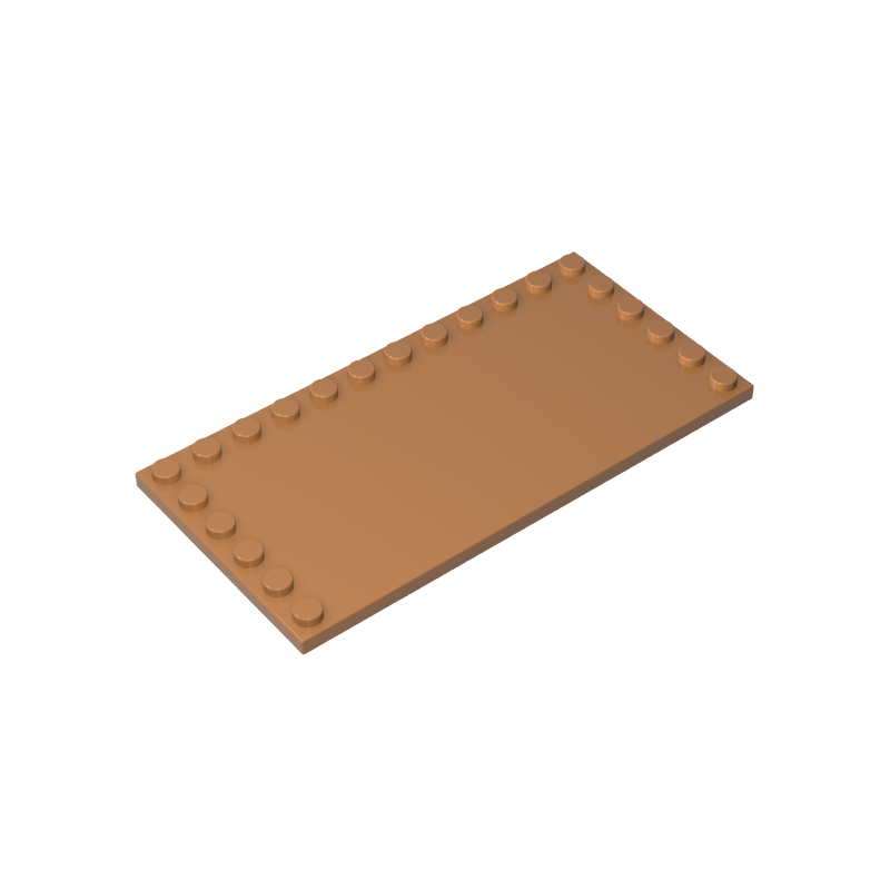 GDS-M049 - Plate Special 6 x 12 with Studs on 3 Edges