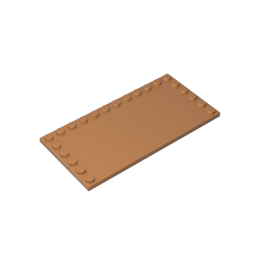 GDS-M049 - Plate Special 6 x 12 with Studs on 3 Edges