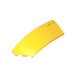 GDS-M059 - Wedge Curved 8 x 3 x 2 Open Left [Plain]