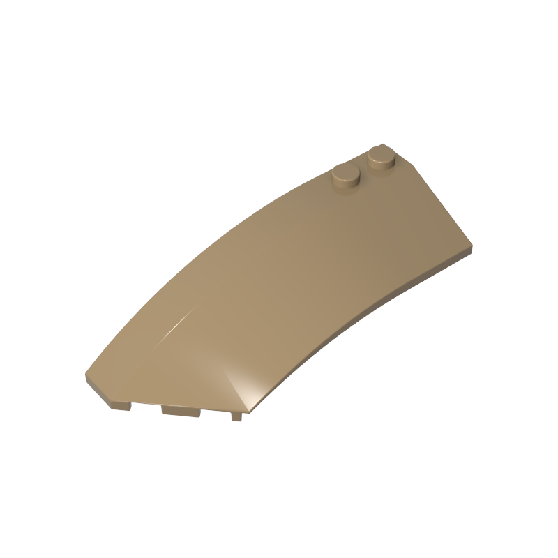 GDS-M059 - Wedge Curved 8 x 3 x 2 Open Left [Plain]