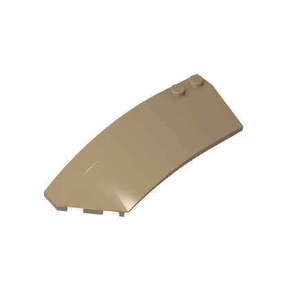 GDS-M059 - Wedge Curved 8 x 3 x 2 Open Left [Plain]