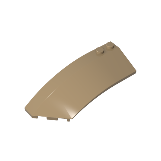 GDS-M059 - Wedge Curved 8 x 3 x 2 Open Left [Plain]