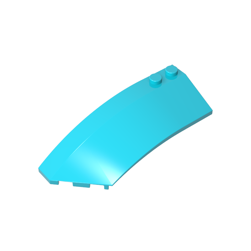 GDS-M059 - Wedge Curved 8 x 3 x 2 Open Left [Plain]