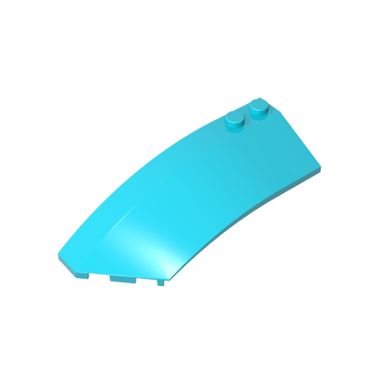 GDS-M059 - Wedge Curved 8 x 3 x 2 Open Left [Plain]