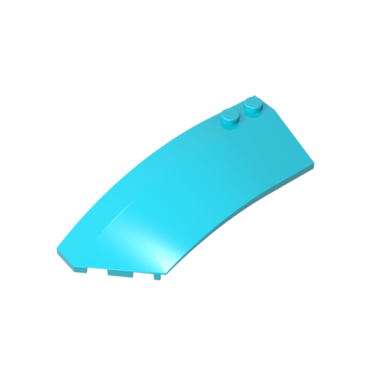 GDS-M059 - Wedge Curved 8 x 3 x 2 Open Left [Plain]