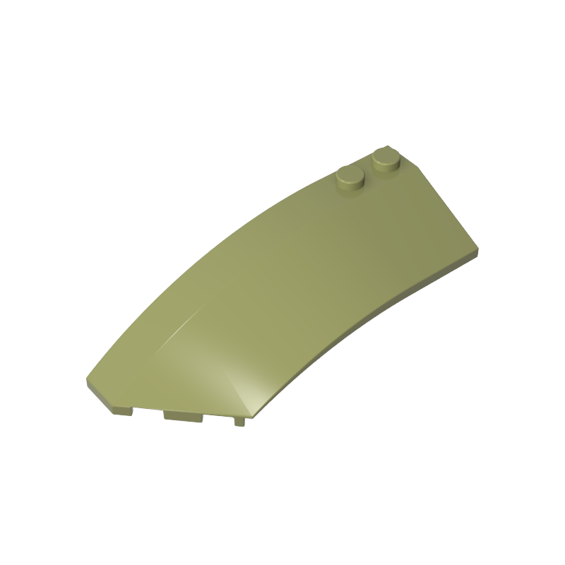 GDS-M059 - Wedge Curved 8 x 3 x 2 Open Left [Plain]