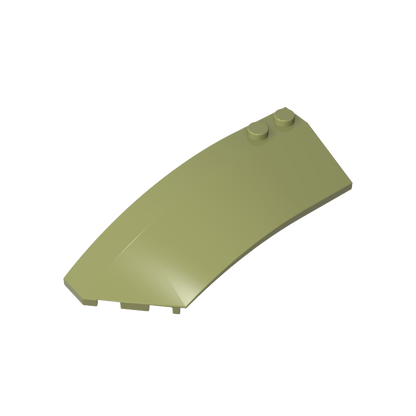 GDS-M059 - Wedge Curved 8 x 3 x 2 Open Left [Plain]