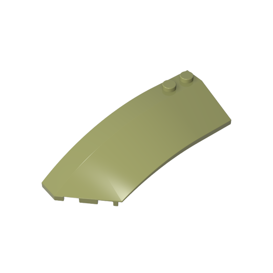 GDS-M059 - Wedge Curved 8 x 3 x 2 Open Left [Plain]