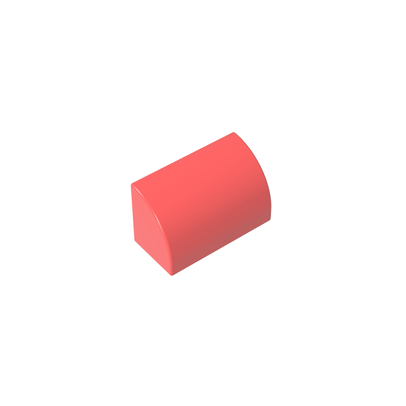 GDS-M063 - Brick Curved 1 x 2 x 1 No Studs