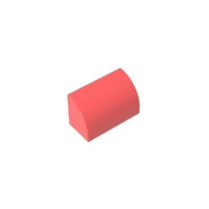GDS-M063 - Brick Curved 1 x 2 x 1 No Studs