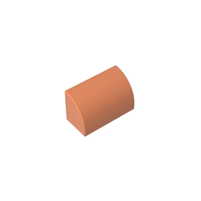 GDS-M063 - Brick Curved 1 x 2 x 1 No Studs