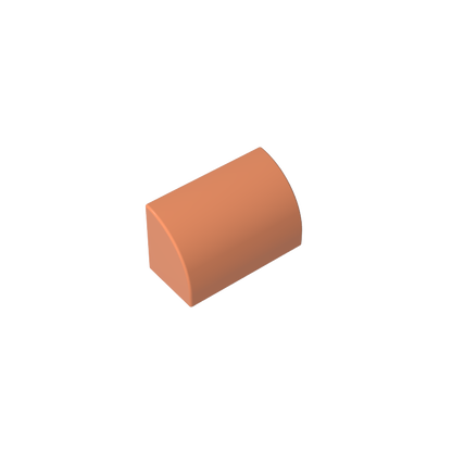 GDS-M063 - Brick Curved 1 x 2 x 1 No Studs