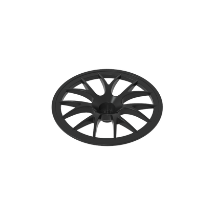 GDS-M071 - Wheel Cover 7 Spoke with Axle Hole - 56mm D. [Fits 44772]