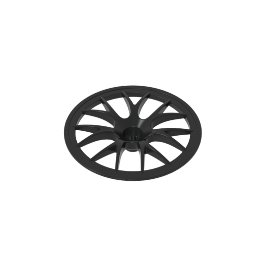 GDS-M071 - Wheel Cover 7 Spoke with Axle Hole - 56mm D. [Fits 44772]