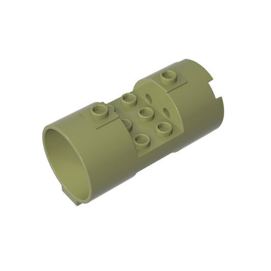 GDS-M097 - Cylinder 3 x 6 x 2 2/3 Horizontal Open Studs