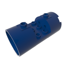GDS-M097 - Cylinder 3 x 6 x 2 2/3 Horizontal Open Studs