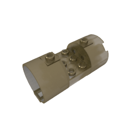GDS-M097 - Cylinder 3 x 6 x 2 2/3 Horizontal Open Studs