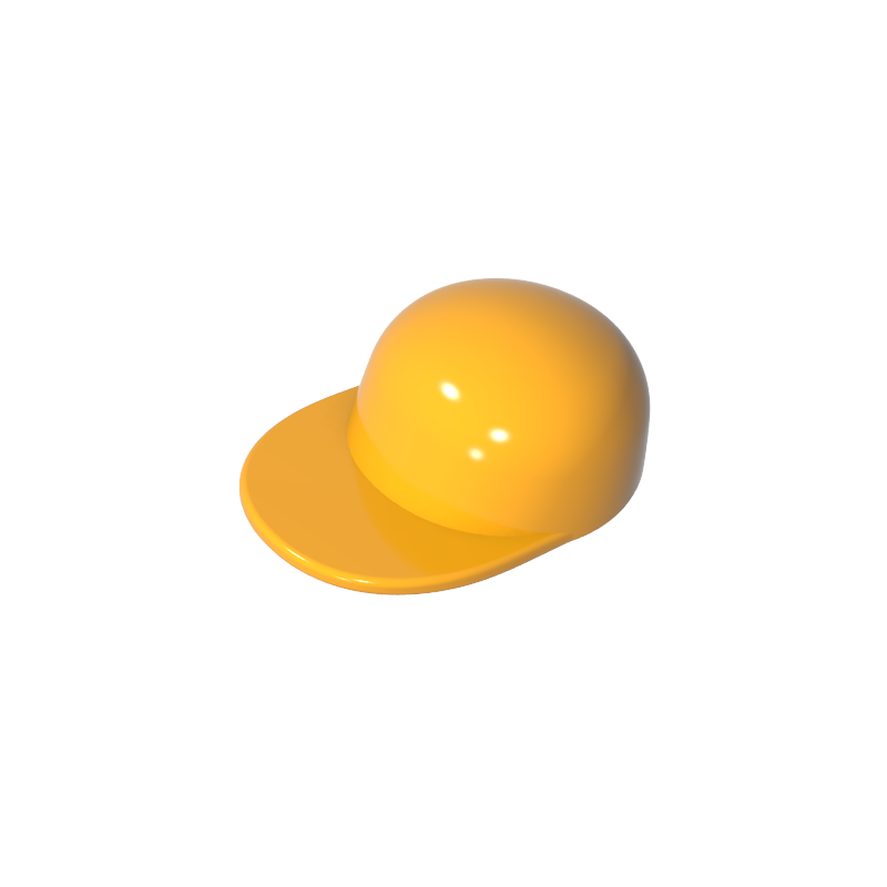 GDS-M101 - Minifig Cap Short Curved Peak
