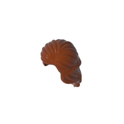 GDS-M109 - Minifig Hair Mid-Length with Braid around Sides