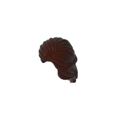 GDS-M109 - Minifig Hair Mid-Length with Braid around Sides
