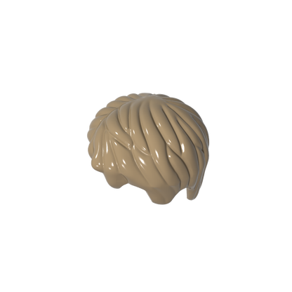 GDS-M112 - Minifig Hair Short, Tousled with Side Part