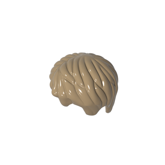 GDS-M112 - Minifig Hair Short, Tousled with Side Part