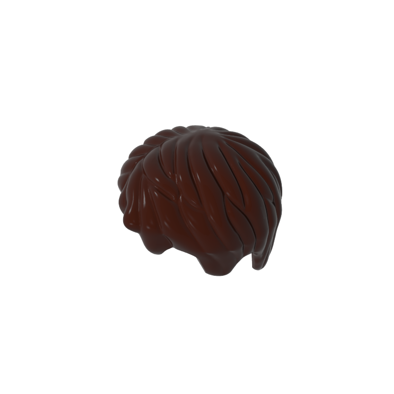 GDS-M112 - Minifig Hair Short, Tousled with Side Part