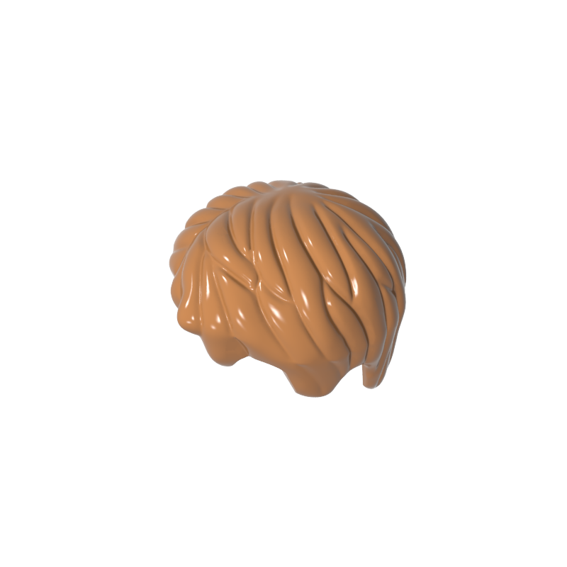 GDS-M112 - Minifig Hair Short, Tousled with Side Part