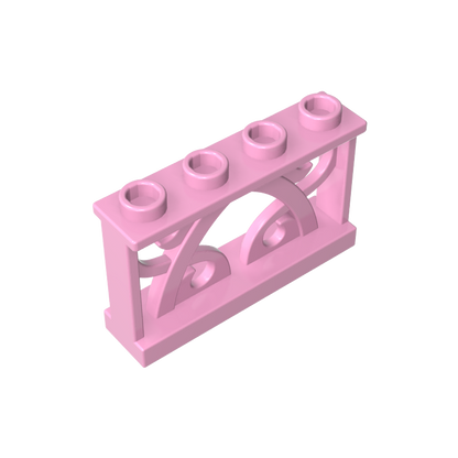 GDS-M154 - Fence Ornamented 1 x 4 x 2 with 4 Studs
