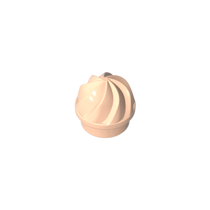 GDS-90501 - Plate Round 1 x 1 Swirled Top