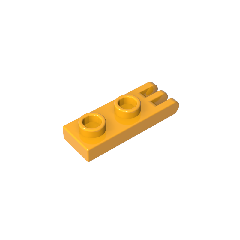 GDS-M173 - Hinge Plate 1 x 2 with 3 Fingers and Hollow Studs
