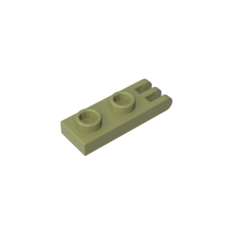 GDS-M173 - Hinge Plate 1 x 2 with 3 Fingers and Hollow Studs