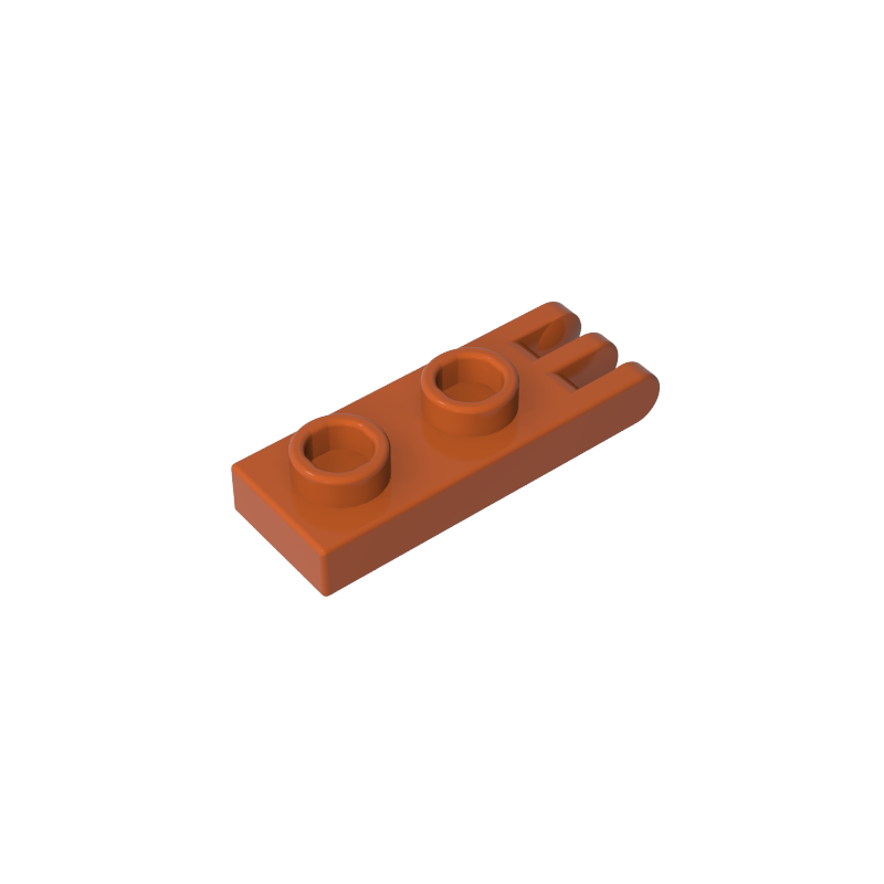 GDS-M173 - Hinge Plate 1 x 2 with 3 Fingers and Hollow Studs