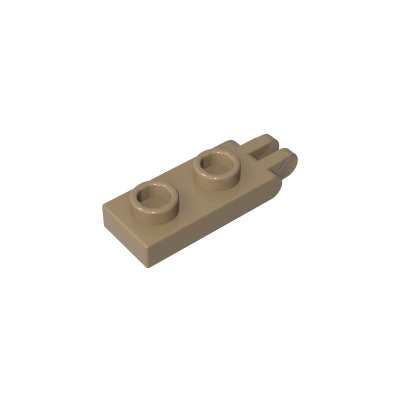 GDS-M174 - Hinge Plate 1 x 2 with 2 Fingers and Hollow Studs
