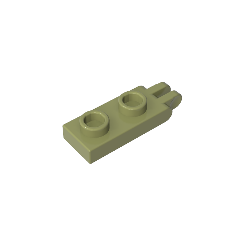 GDS-M174 - Hinge Plate 1 x 2 with 2 Fingers and Hollow Studs