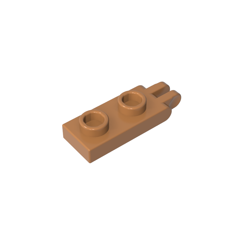 GDS-M174 - Hinge Plate 1 x 2 with 2 Fingers and Hollow Studs