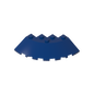 GDS-90469 - Brick Round Corner 6 x 6 with 33 Degrees Slope and Facet Cutout