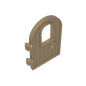 GDS-M193 - Door 1 x 4 x 6 Round Top with Window and Keyhole, Reinforced Edge